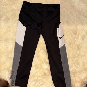Nike Kids Black and White Leggings